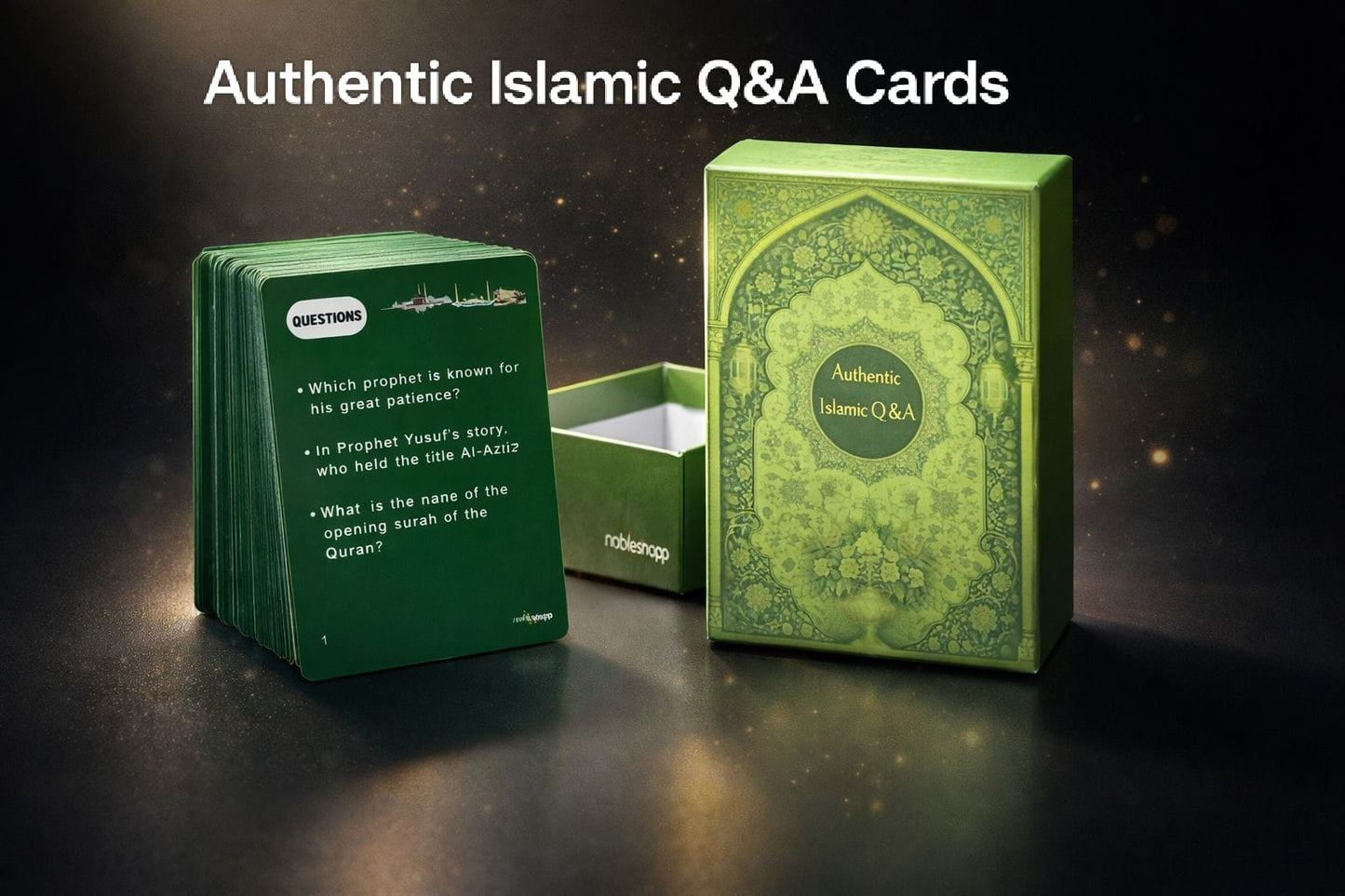 Authentic Islamic Q&A Cards (Set of 65 Cards - Total of 195 Q&A)